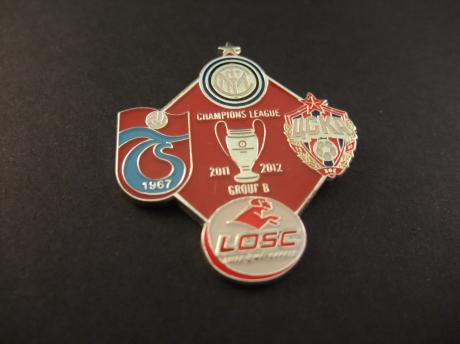 UEFA Champions League 2011-12 groep B (o.a.Lille OSC,CSKA Moskou,Inter Milaan, Trabzonspor